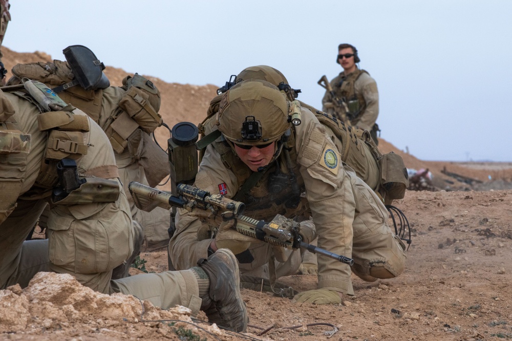 Coalition Members Conduct Live Fire Exercise Near Al Asad Air Base