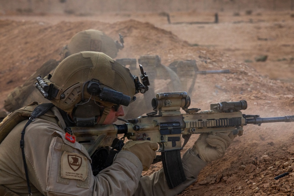 Coalition Members Conduct Live Fire Exercise Near Al Asad Air Base