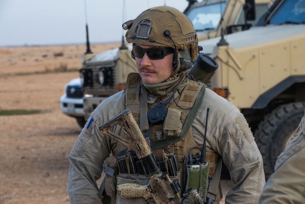 Coalition Members Conduct Live Fire Exercise Near Al Asad Air Base