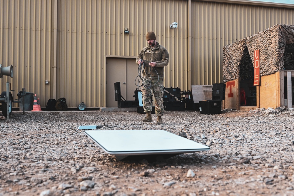 386th ECS sets up CFK during Operation Agile Spartan