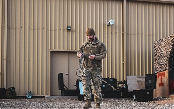 386th ECS sets up CFK during Operation Agile Spartan