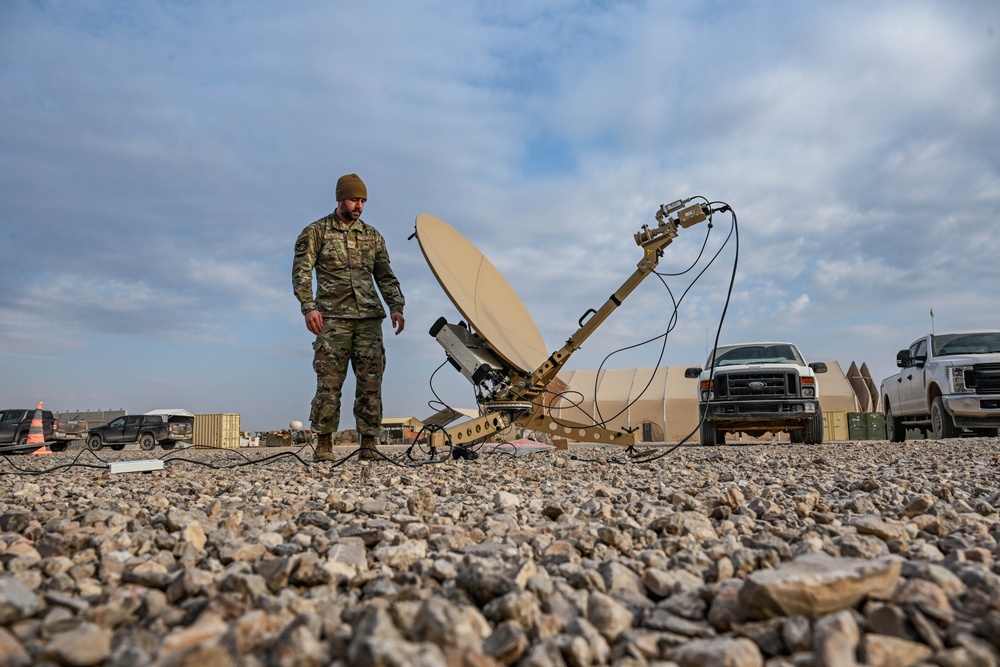 386th ECS sets up CFK during Operation Agile Spartan