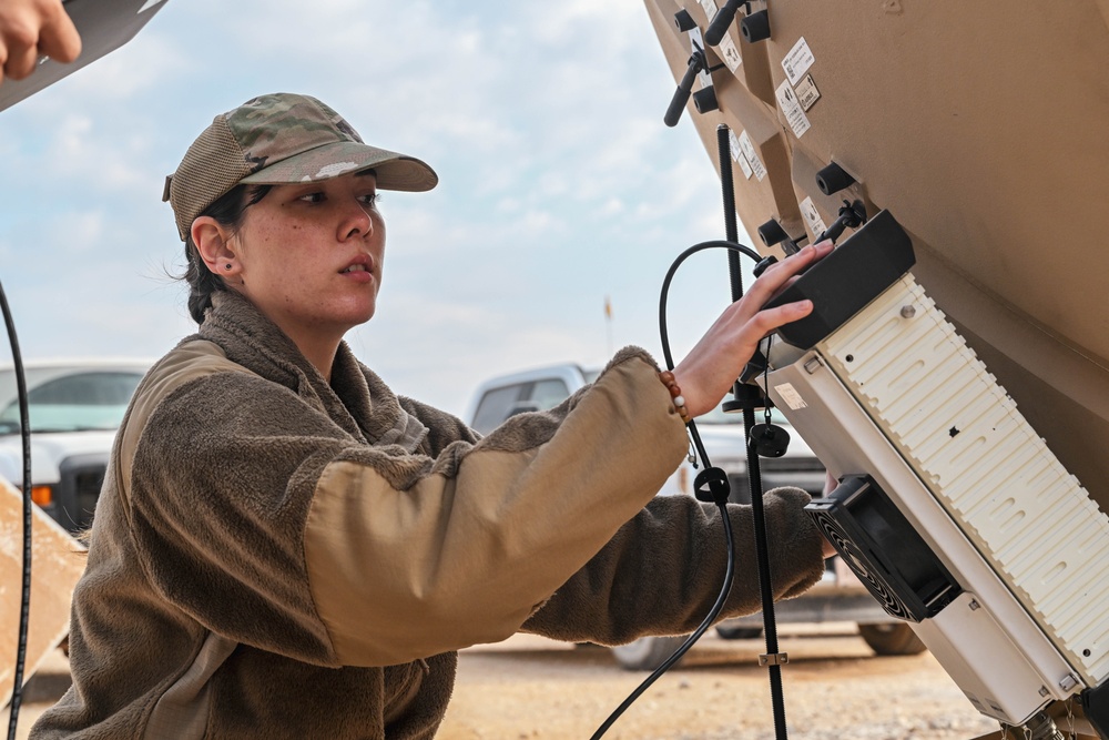 386th ECS sets up CFK during Operation Agile Spartan