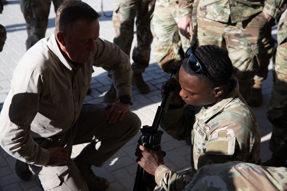 Best Warrior competitors train on foreign weapons