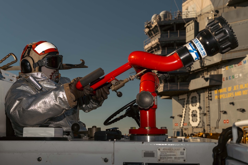 USS Gerald R. Ford (CVN 78) conducts routine operations