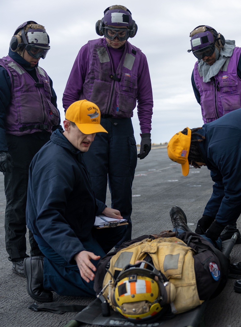 Sailors Conduct Fire Drill