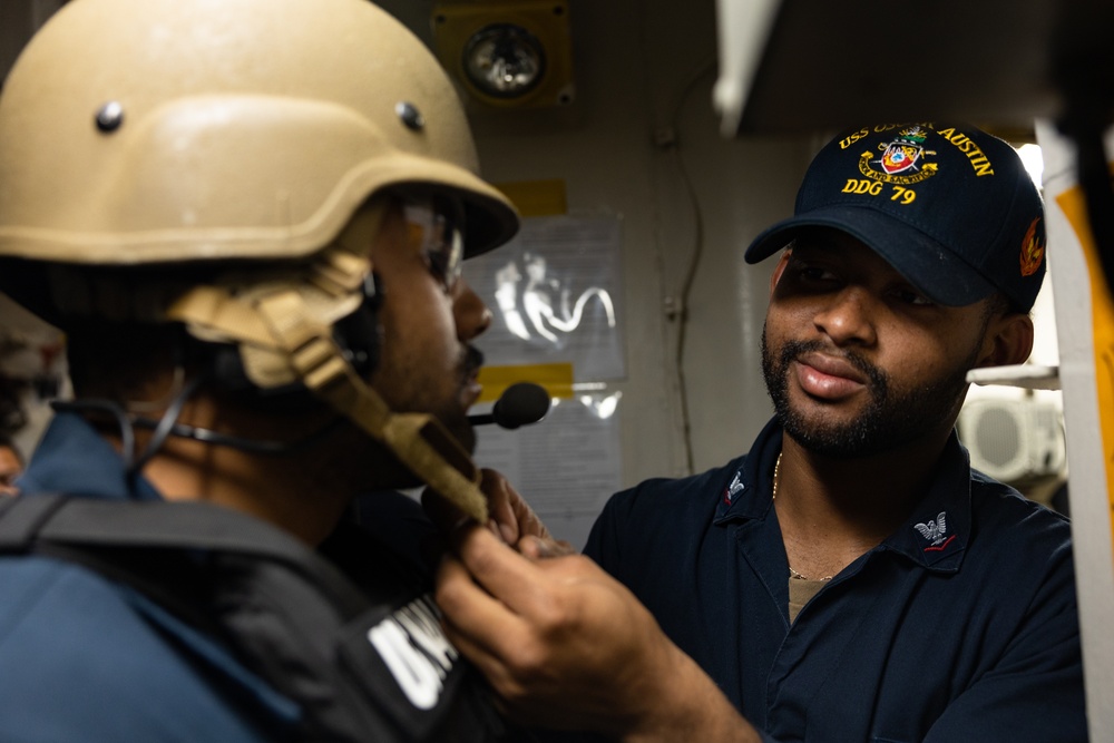 Visit, Board, Search and Seizure (VBSS) Training Aboard the USS Oscar Austin (DDG 79)