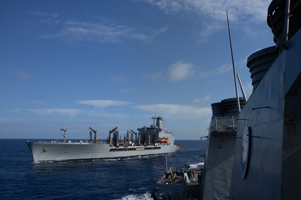 USS Oscar Austin (DDG 79) Verticle Replenishment