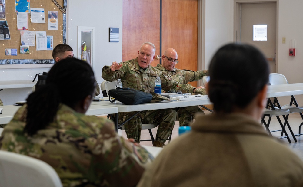 Air Education and Training Command Chapel staff visit the 49th