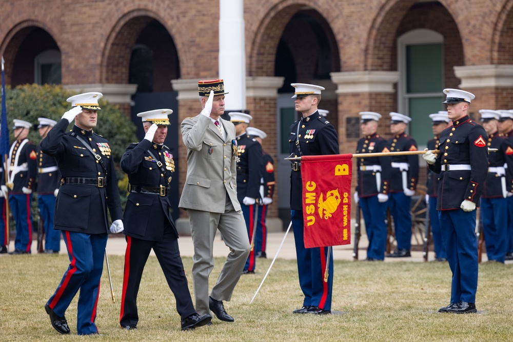 General Pierre Schill visits Marine Barracks Washington