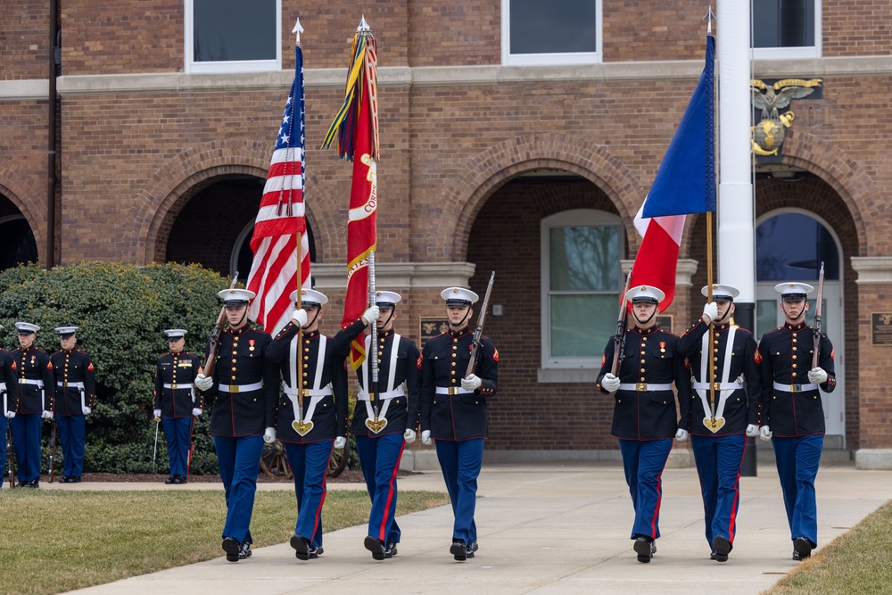 General Pierre Schill visits Marine Barracks Washington