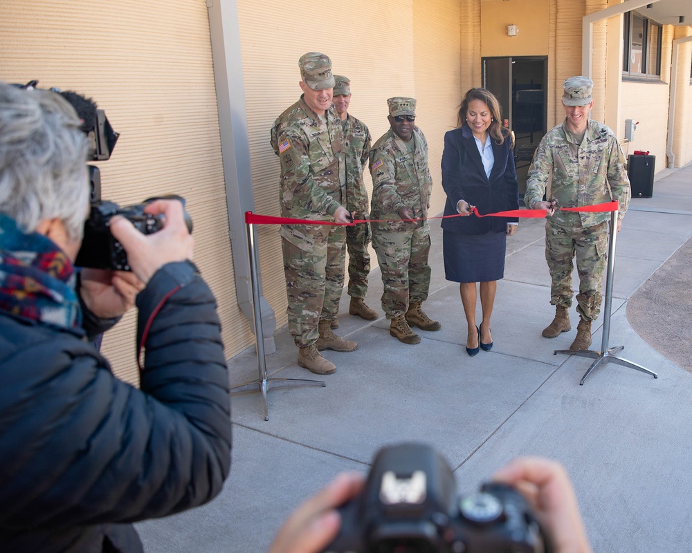 Army G-8, Team Bliss Open DOD’s First 3-D Printed Barracks