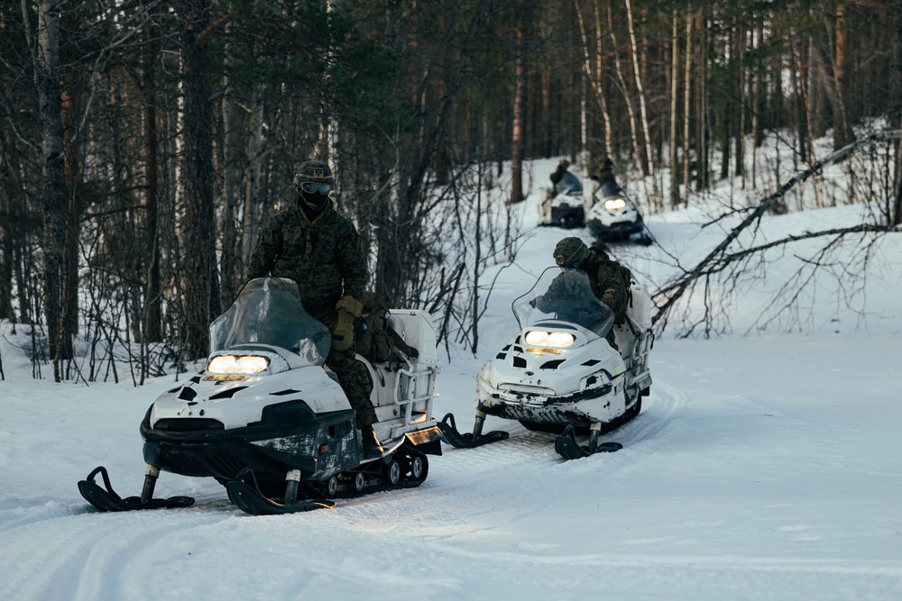 Exercise Joint Viking 25: Snowmobile Course