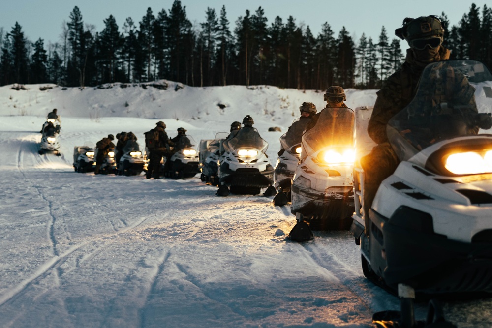 Exercise Joint Viking 25: Snowmobile Course