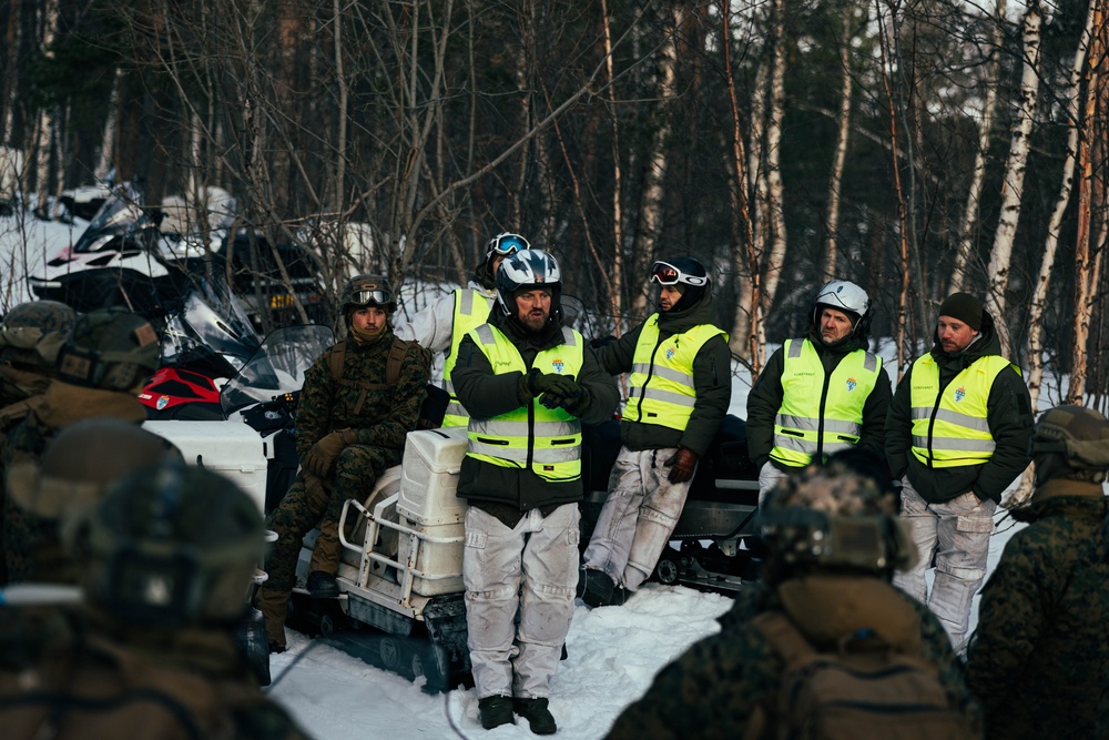 Exercise Joint Viking 25: Snowmobile Course