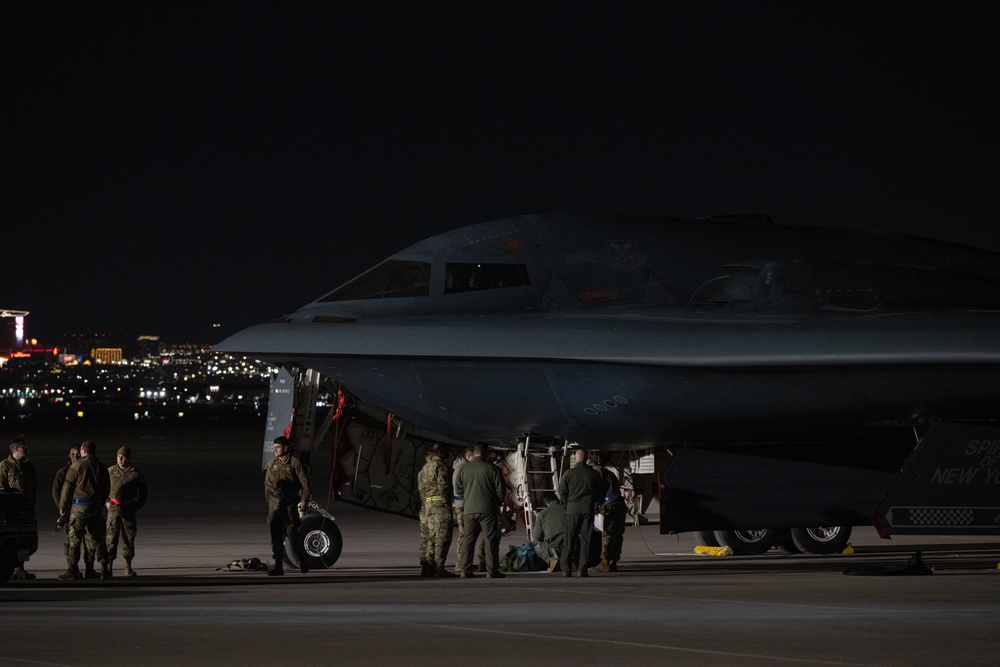 The B-2 arrives for the 50th anniversary of Red Flag Nellis