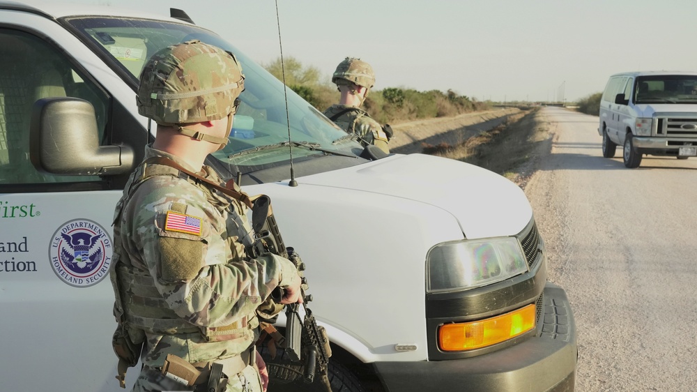 U.S. Soldiers support southern border mission