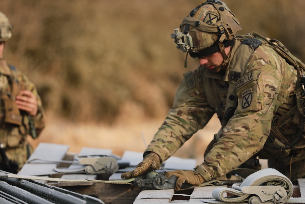 3/10th Mountain Division Engineers combat Combined Resolve