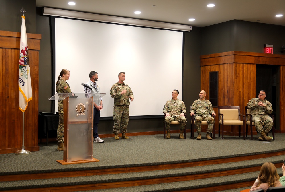 Illinois Army National Guard Sgt. 1st Class Tyler Patterson Retires After 26 Years of Service