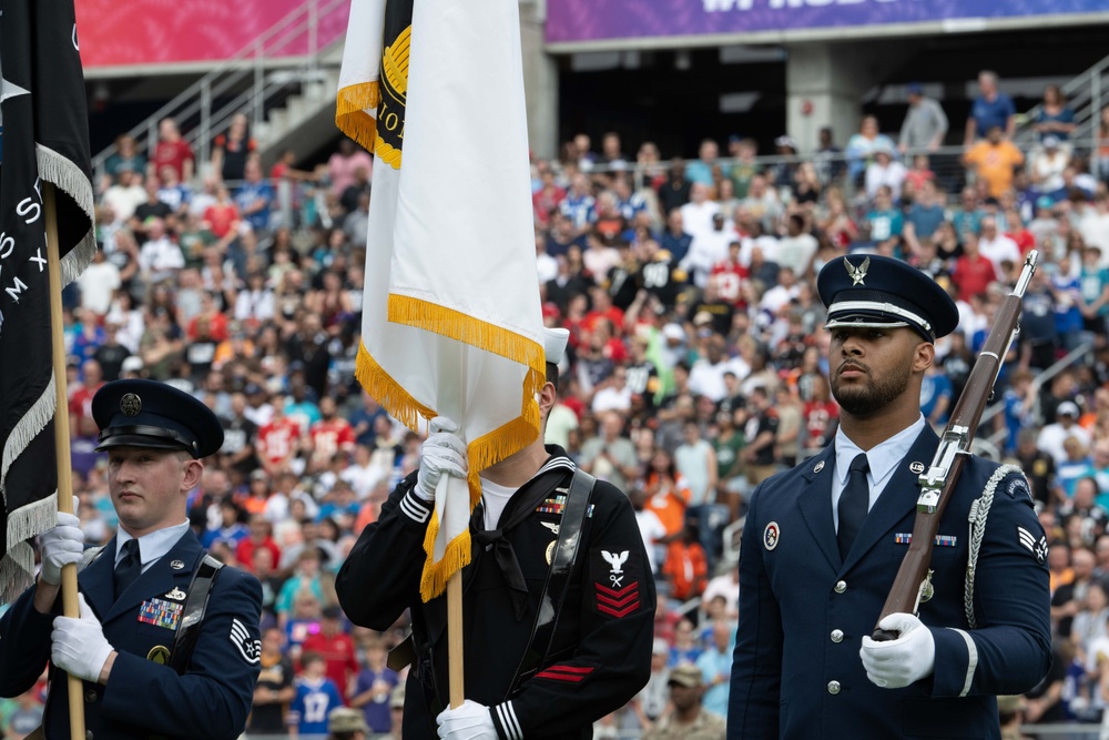 SOCOM joint color guard shine at the 2025 Pro Bowl