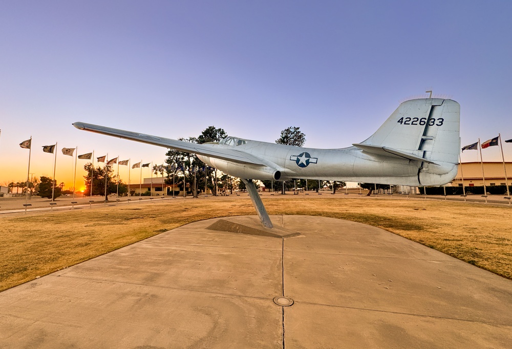 Bell P-59 Airacomet at Sunset