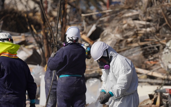 The US Army Corps of Engineers (USACE) arrives to begin Phase 2 of Personal Property Debris Removal (PPDR)