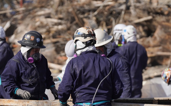 The US Army Corps of Engineers (USACE) arrives to begin Phase 2 of Personal Property Debris Removal (PPDR)