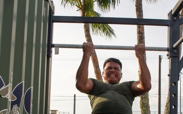 Camp Blaz Marines and Sailors conduct unit PT