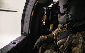 Crew Chief Monitors Aircraft