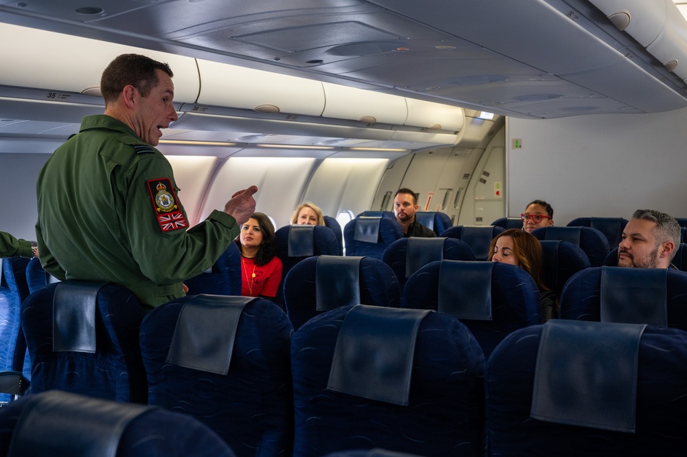 Nellis, Creech honorary commanders ride RAF Voyager during Red Flag-Nellis 25-1