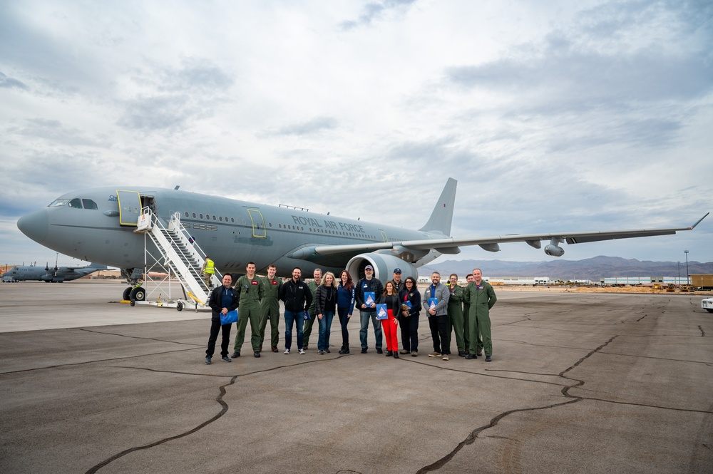 Nellis, Creech honorary commanders ride RAF Voyager during Red Flag-Nellis 25-1