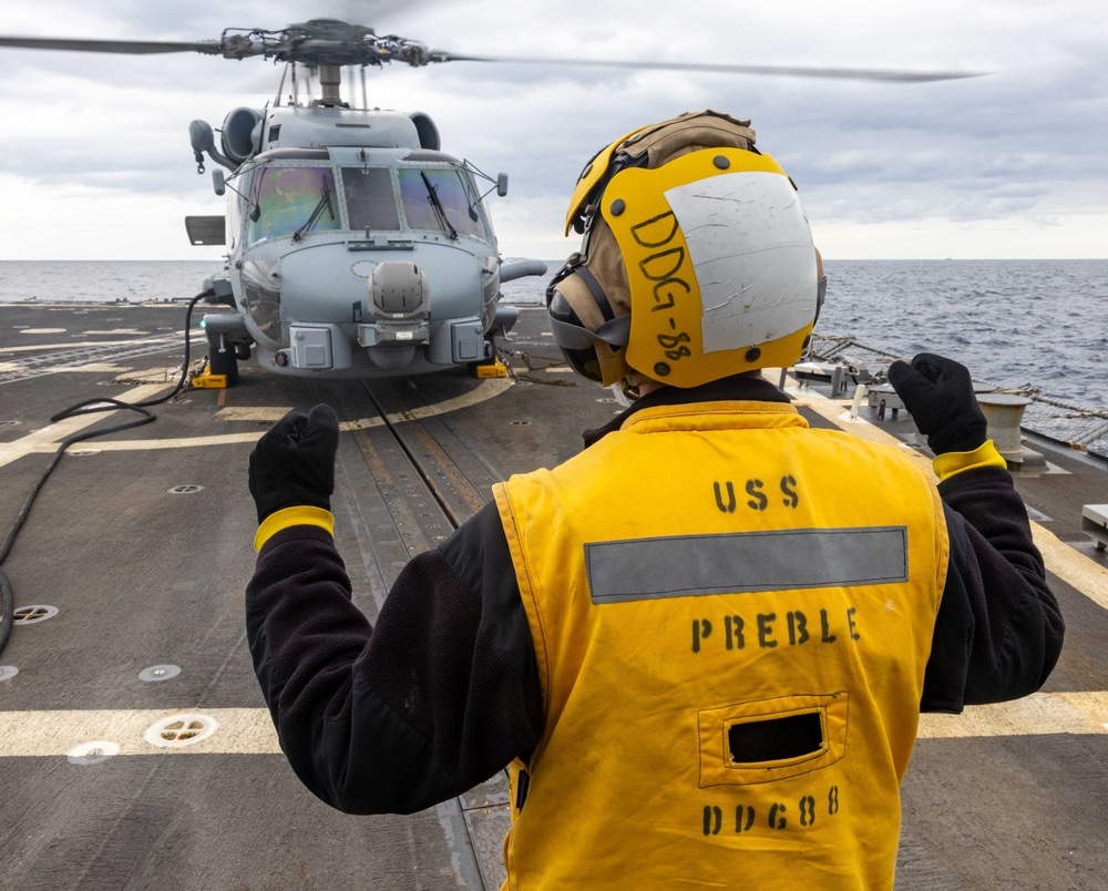 USS Preble (DDG 88) Flight Ops