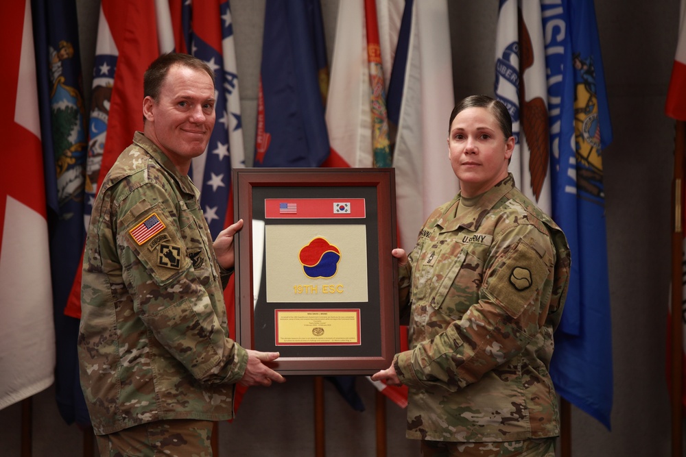 19th ESC Honors MSG David J. Brand at PCS Ceremony