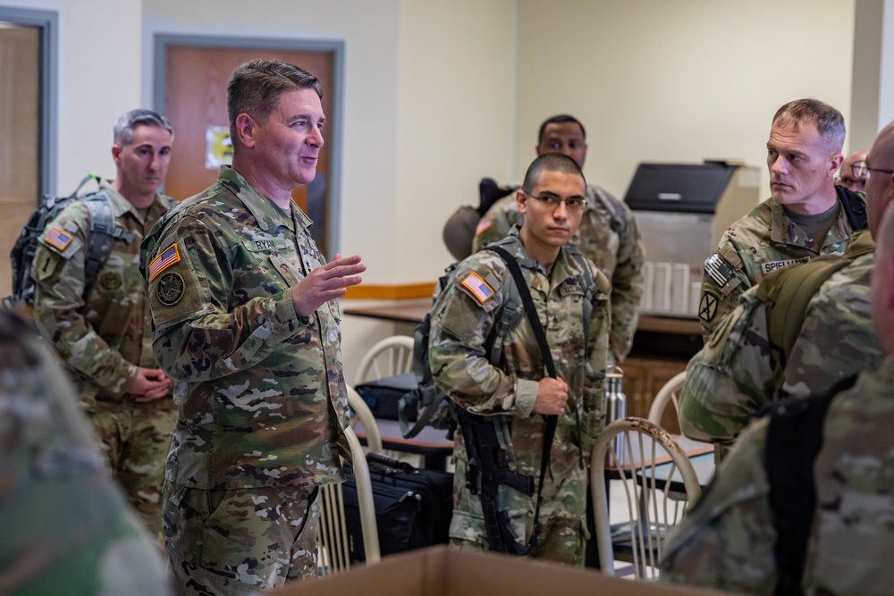 U.S. Army South contingency command post deploys to support migrant holding operations