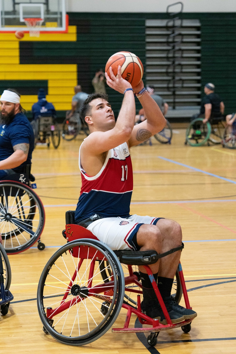 JBLM Training Camp | Wheelchair Basketball | Air Force SrA Moses Debraska