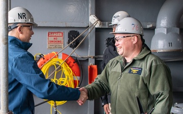 USS Ronald Reagan (CVN 76) weclomes Deputy Director of Naval Reactors