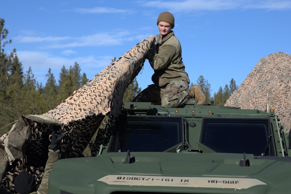 HHC 1-161 Rehearses &quot;Walk&quot; Phase of TOC Exercises