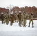 JGSDF Members and 1-5 Infantry Soldiers Participate in a Snowshoe Race at Hokudai-En Training Area