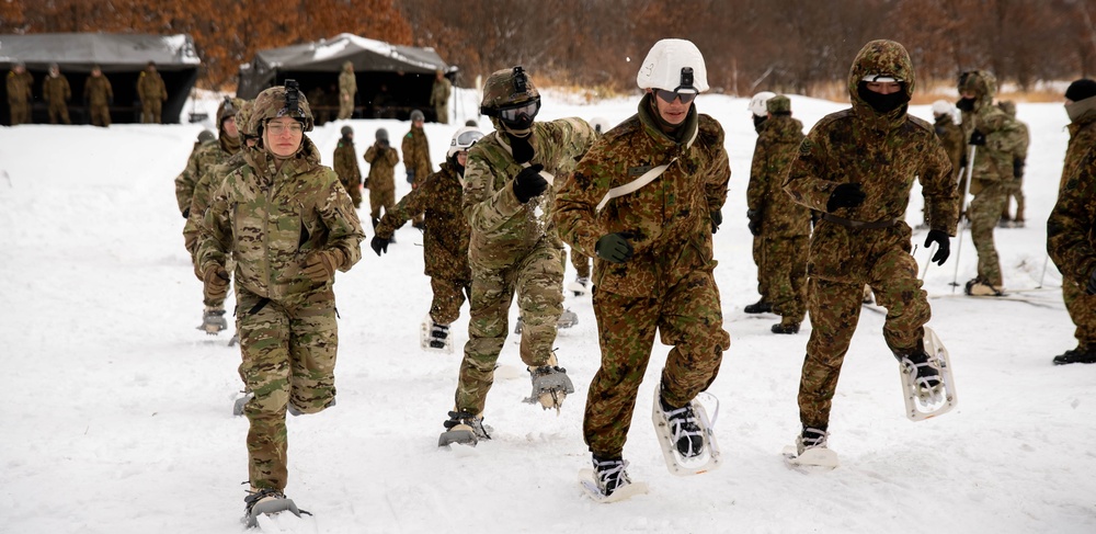 U.S. Army and JGSDF Participate in a Four-Leg Relay Race