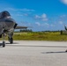 U.S. Marine Corps F-35Bs refuel and arm at Tinian