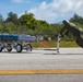 U.S. Marine Corps F-35Bs refuel and arm at Tinian