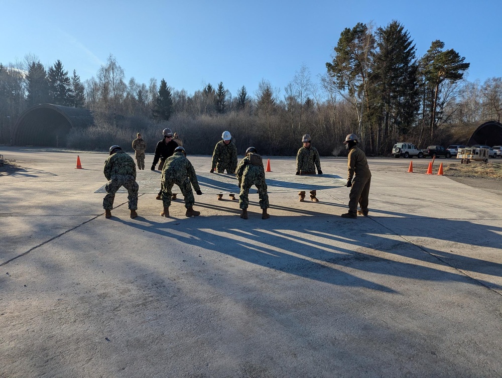 NMCB1 attends Crushed Stone Crater Repair Course