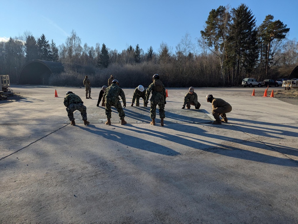 NMCB1 attends Crushed Stone Crater Repair Course