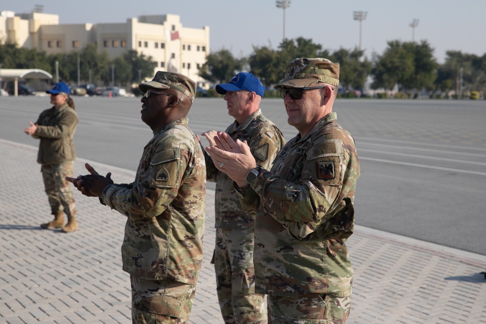 Best Warrior competitors complete a 15km ruck march