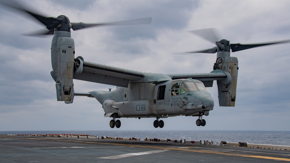 USS America (LHA 6) Conducts Flight Operations