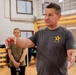 Sgt. Maj. of the United States Army Michael R. Weimer speaks to V Corps Soldiers