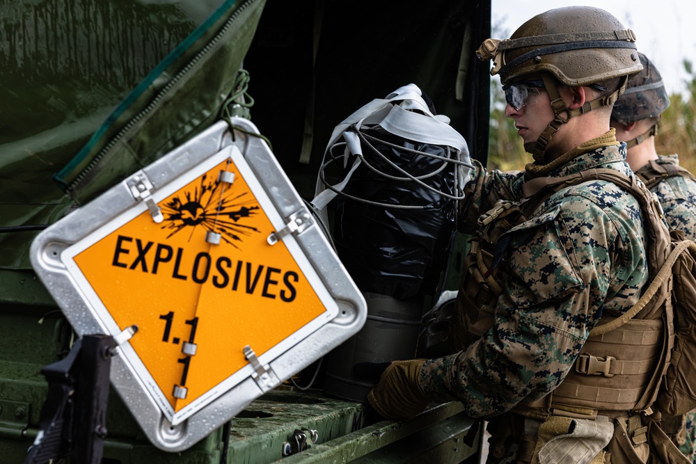 12th LLB Marines Execute a Demolition Range