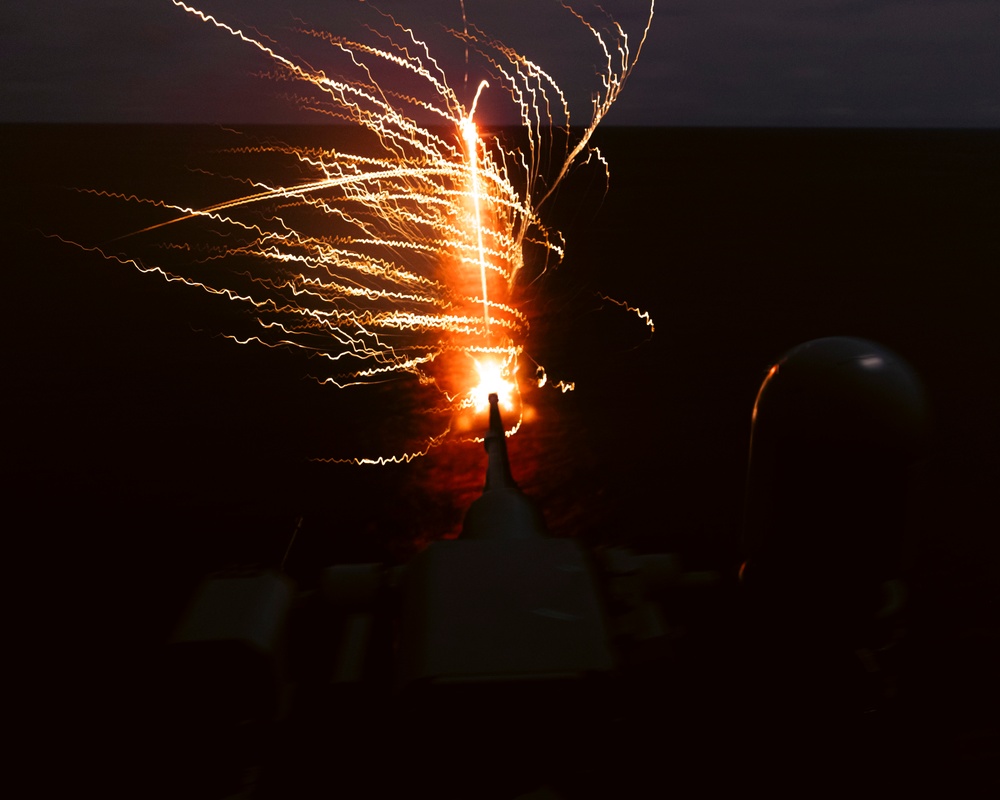 USS Gerald R. Ford (CVN 78) conducts 25mm Gun Shoot