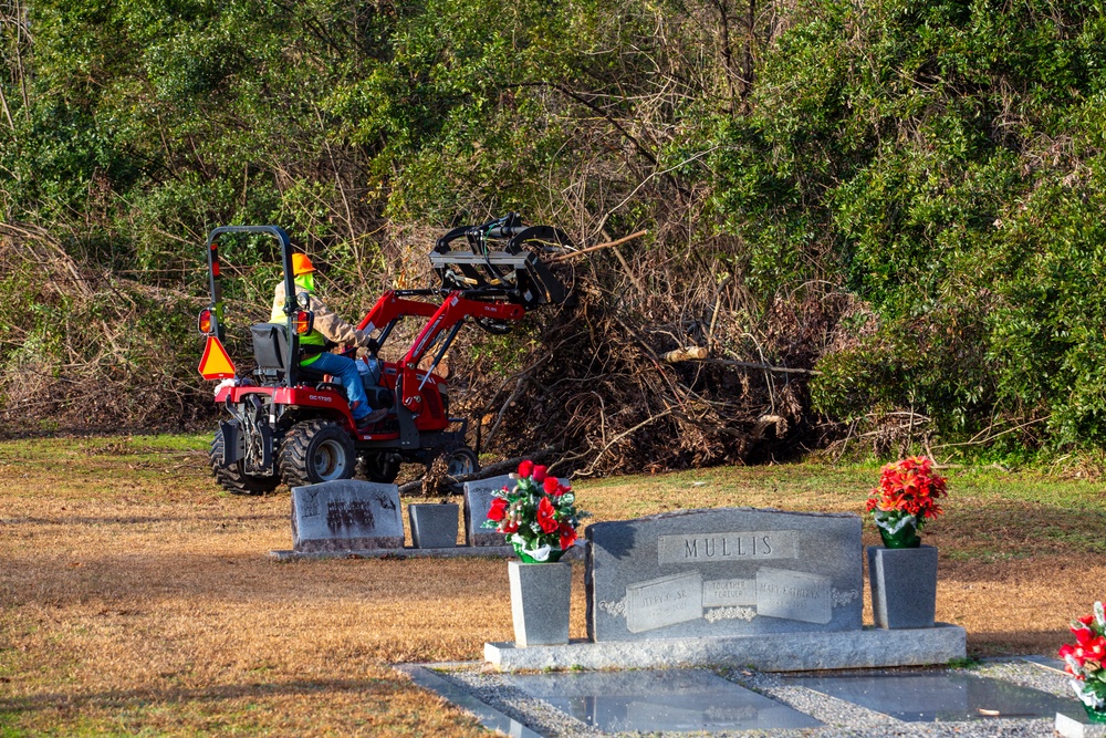 Hurricane Helene Recovery: Special Properties - Northview Cemetery Laurens County, Georgia.