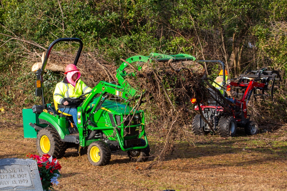 Hurricane Helene Recovery: Special Properties - Northview Cemetery Laurens County, Georgia.